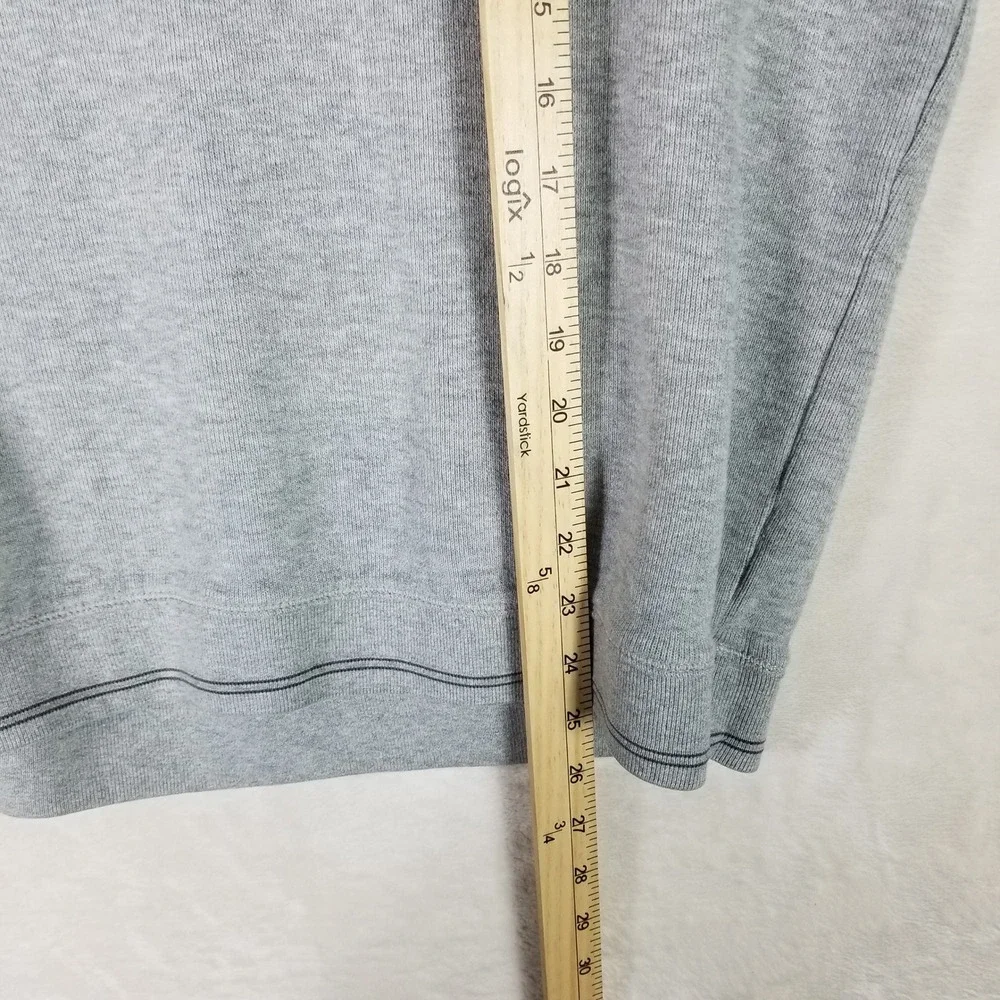 Tommy Bahama Quarter Zip Pullover Men Medium Gray Cotton Embroidered Logo 139